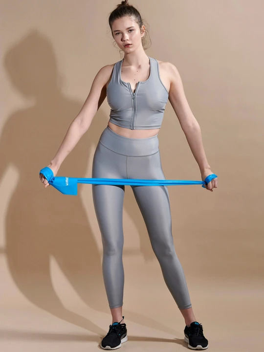 Training Women's Cropped Firming High Waist Gray Leggings