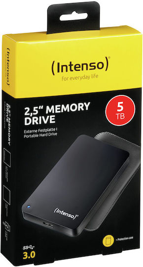 Intenso Unitate De Memorie USB 3.0 / USB 3.2 HDD Extern 5TB 2.5" Negru