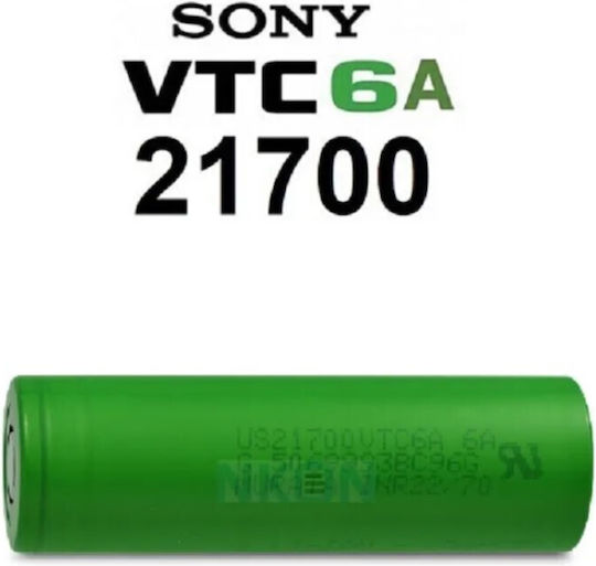 Sony VTC6A Επαναφορτιζόμενη Μπαταρία 21700 Li-ion 4000mAh 3.7V 1τμχ