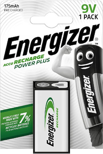Energizer Power Plus Презареждаща батерия 9V Ni-MH 175mAh 1бр