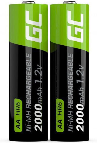 Green Cell Baterii Reîncărcabile AA Ni-MH 2000mAh 1.2V 2buc