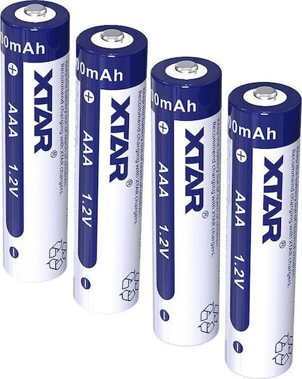 XTAR Επαναφορτιζόμενες Μπαταρίες AAA Ni-MH 900mAh 1.2V 4τμχ