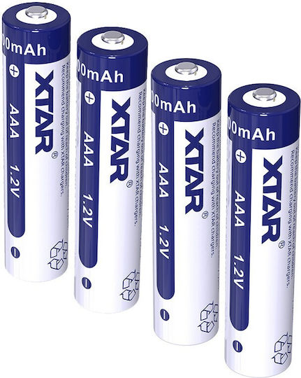 XTAR Επαναφορτιζόμενες Μπαταρίες AAA Ni-MH 900mAh 1.2V 4τμχ