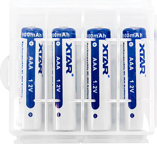 XTAR Επαναφορτιζόμενες Μπαταρίες AAA Ni-MH 900mAh 1.2V 4τμχ