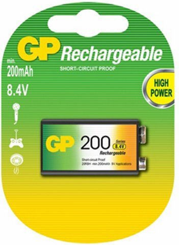 GP Batteries Презареждаща батерия 9V Ni-MH 200mAh 1бр