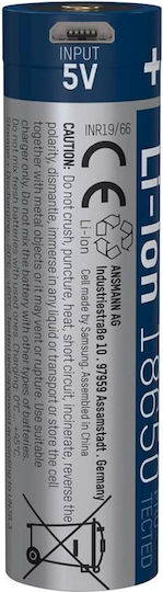 Ansmann Rechargable Battery 18650 Li-ion 2600mAh 3.6V 1pcs