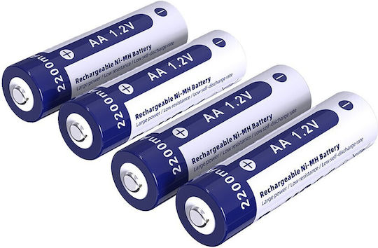 XTAR Rechargeable Battery AA Ni-MH 2200mAh 1.2V 4pcs