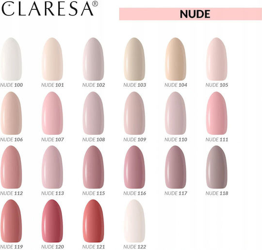Claresa 117 Полутрайно Лак За Нокти Nude 117 5мл