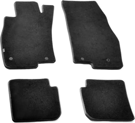 Lampa Set of Front and Rear Mats 4pcs for Alfa Romeo Mito 2008 Black