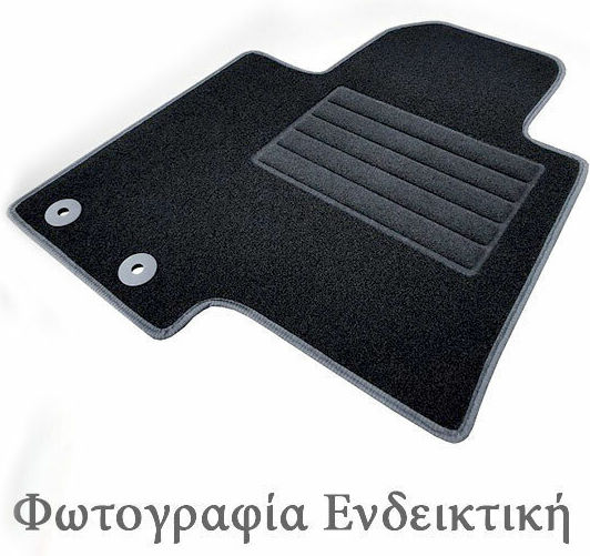Cik Σετ Μπροστινά και Πίσω Πατάκια 4τμχ για Mitsubishi Eclipse Cross 2017 Μαύρα