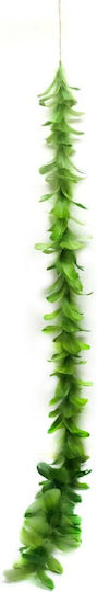 Supergreens Weihnachtliche Girlande Plastik Grün 150cm 1Stück mit Federn