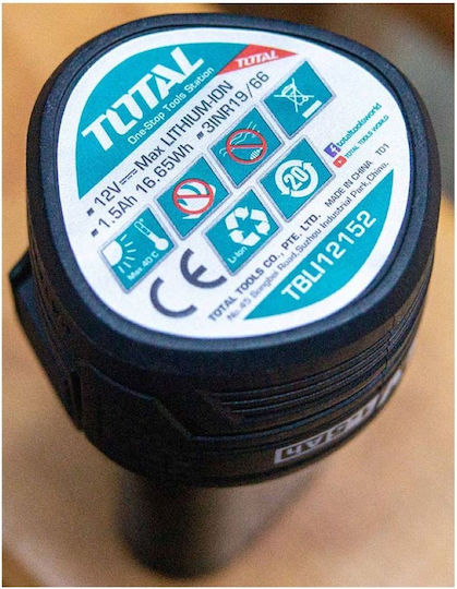 Total Батерия за Инструменти Литиеви 12V с Капацитет 1.5Ах