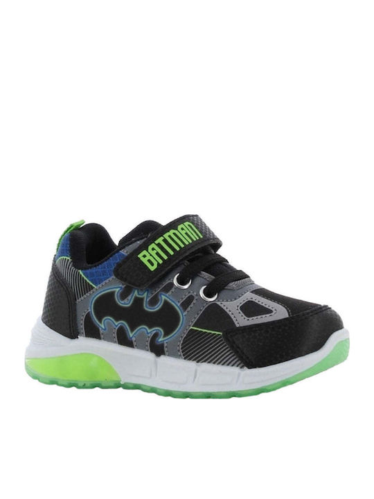 Kids Sneakers with Scratch & Lights Black
