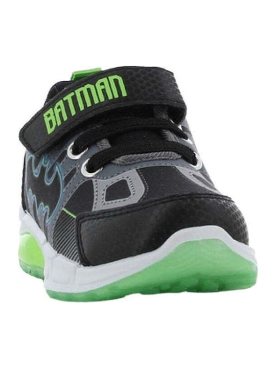 Kids Sneakers with Scratch & Lights Black