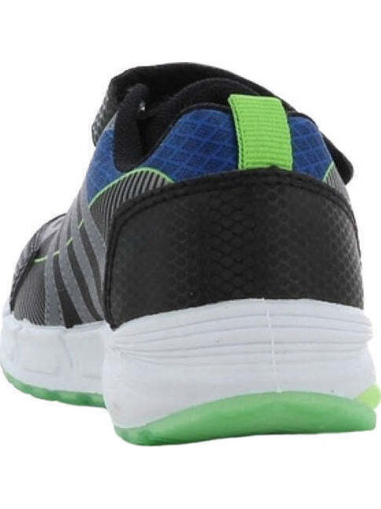 Kids Sneakers with Scratch & Lights Black