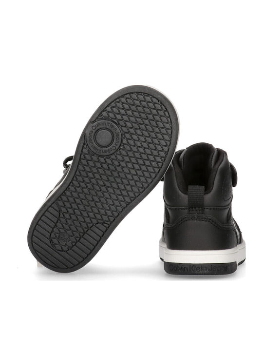 Kids Sneakers High with Scratch Black