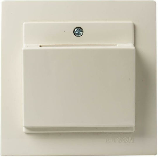 Geyer Vertieft Wandkartenschalter Befehle mit Rahmen Beige