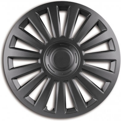 Auto Gs Car Hubcap Set Luxury Gr 13" 4pcs Gray