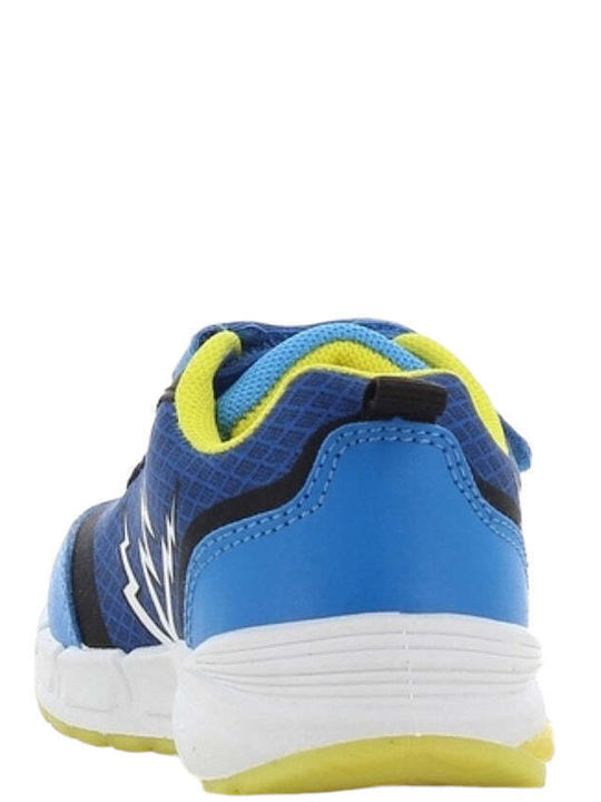 Παιδικά Sneakers με Σκρατς & Φωτάκια Μπλε