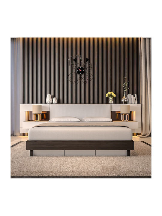 3D Wall Panels From Plastic Screw-On Light Gray With Gray Slats 290x17.65cm