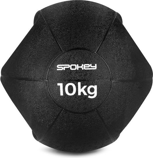 Spokey Gripi Weight Ball Filled Sand Kettlebell aus PVC 10kg Schwarz