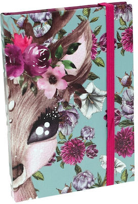 Back Me Up Deer Notebook Ruled with Elastic