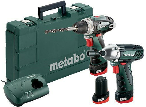 Metabo Combo Set BS & SSD Li-Power 3x2.0Ah Σετ Δραπανοκατσάβιδο & Μπουλονόκλειδο 10.8V με 3 Μπαταρίες 2Ah και Θήκη