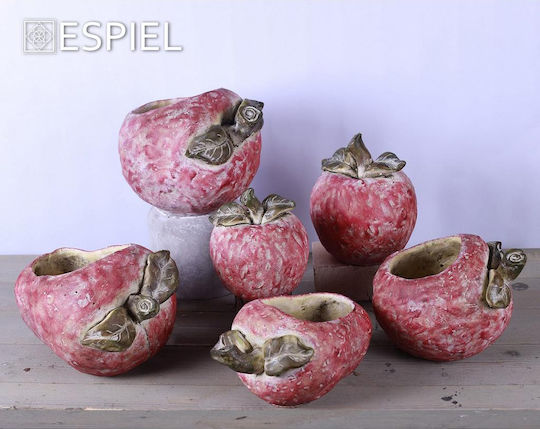 Espiel Strawberry Übertopf Keramik Rot 24x18x15εκ. Blaubeere