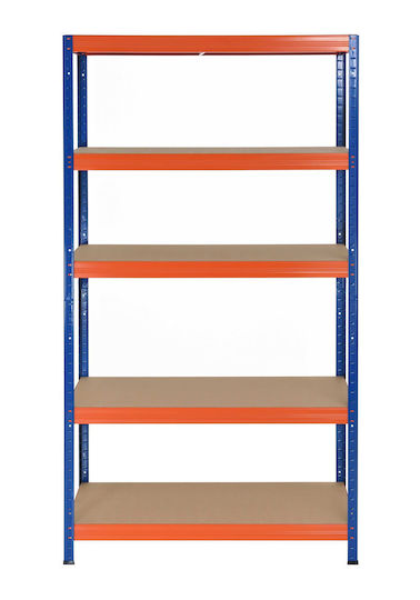 Kovona Futur Plus Dexion Shelf Galvanized 100x50x180cm With 5 Shelves Total Load Capacity 2000kg