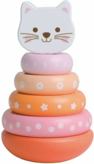 iwood Stacking Toy Kitten made of Wood for 12++ Months