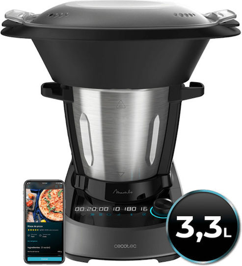 Cecotec Mambo Πολυμάγειρας 1600W με Χωρητικότητα 3.3lt Μαύρος