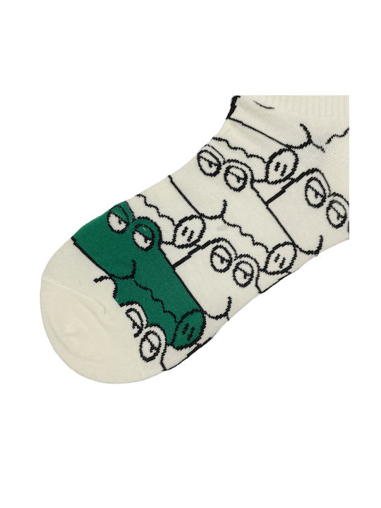 WP Patterned Socks White