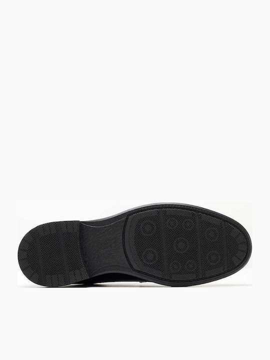 Leder Herren Freizeitschuhe Schwarz