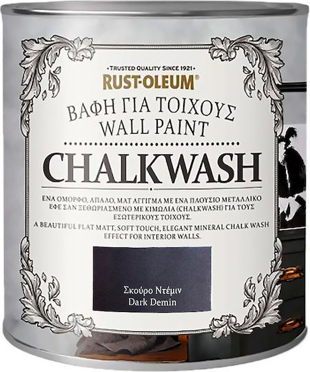 Rust-Oleum Chalkwash Kreidefarbe Dunkel Denim Denim Blau 1000ml