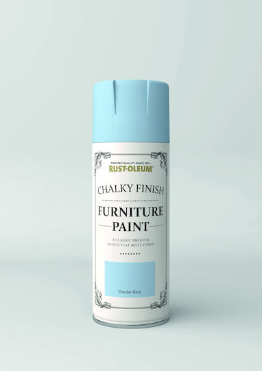 Rust-Oleum Chalky Finish Furniture Paint Spray Κιμωλίας Powder Blue 400ml
