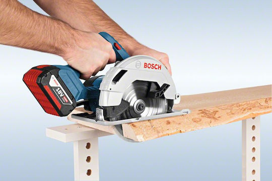 Bosch GKS 18V-57 G Professional Δισκοπρίονο 18V Solo με Σύστημα Αναρρόφησης