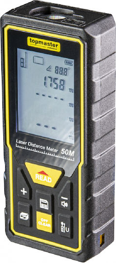 Topmaster Laser Distance Meter 261404 with Range up to 50m
