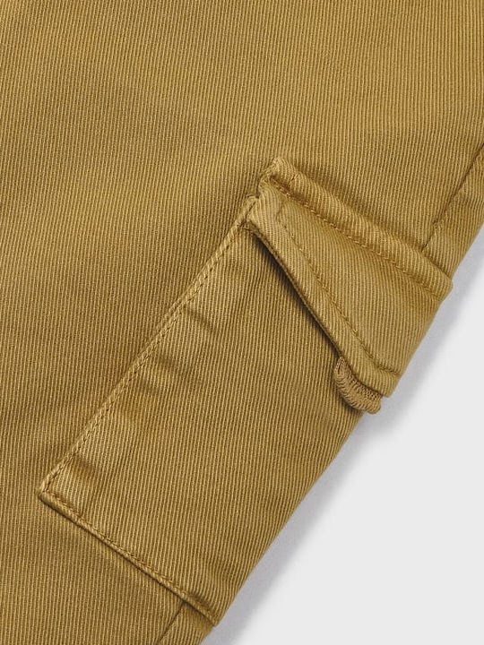 Kids' Cargo Fabric Pants Tabac Brown