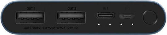 Xiaomi BHR5884GL Power Bank 10000mAh 22.5W με 2 Θύρες USB-A και Θύρα USB-C Μαύρο