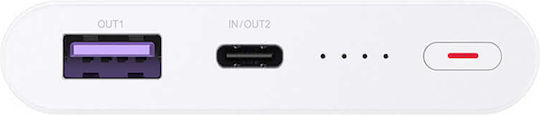 Huawei Supercharge Power Bank 10000mAh 22.5W με Θύρα USB-A και Θύρα USB-C Λευκό