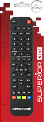 Superior Electronics Universal Remote Control 4in1 for CD-DVD Players , Τηλεοράσεις and Ψηφιακούς Δέκτες