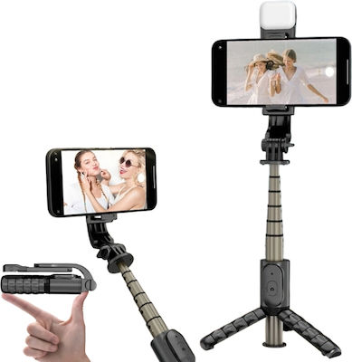 Andowl Q11S Selfie Stick με Τηλεχειριστήριο Μαύρο