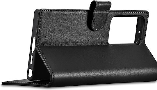 iCarer Wallet Leather Black (Samsung Galaxy S23 Ultra)