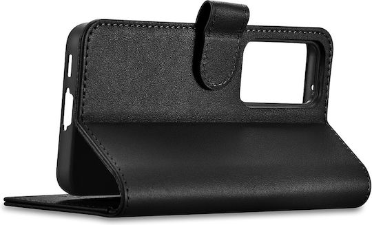 iCarer Brieftasche Leder Schwarz (Samsung Galaxy S23)