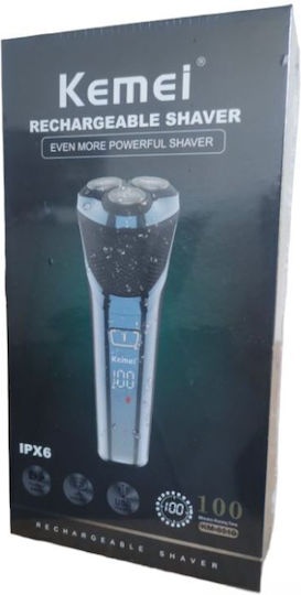 Kemei KM-8510 Περιστρεφόμενη Ξυριστική Μηχανή Προσώπου Επαναφορτιζόμενη