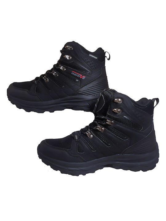 NORTIV8 Men's Hiking Boots Waterproof Black