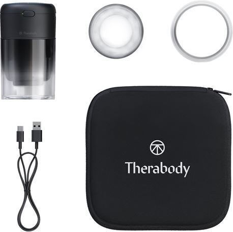 Therabody Theracup Massage Device for the Body with Vibration and Heating Function Black