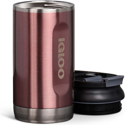 Igloo Glass Thermos Stainless Steel / Plastic Pink 354ml