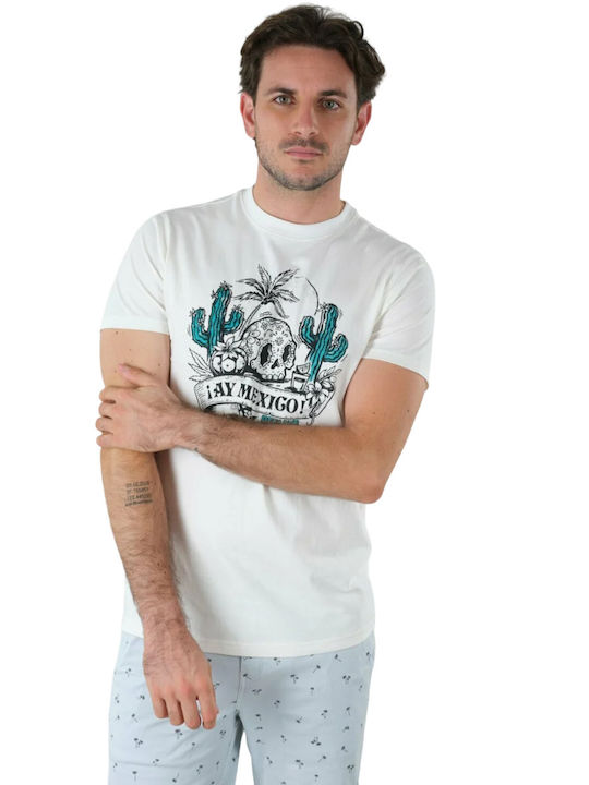 Deeluxe Herren T-Shirt Kurzarm Weiß