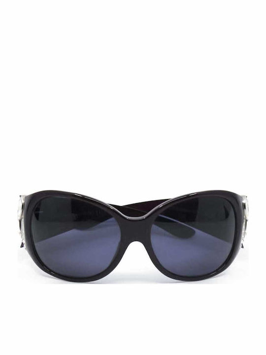 Bvlgari Damen Sonnenbrille mit Burgundisch Kunststoff Gestell und Schwarz Linse 8017-B 82087